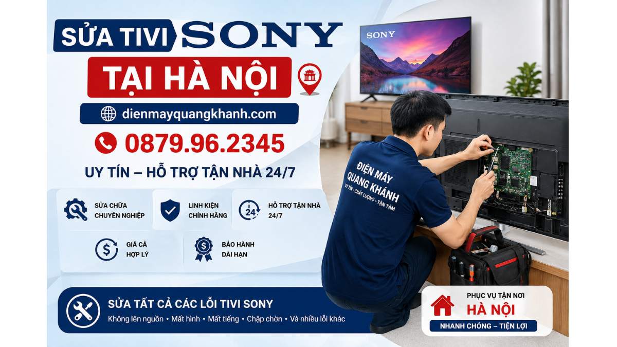 Sửa Tivi Sony Tại Hà Nội https://dienmayquangkhanh.com 0879.96.2345 Uy Tín – Hỗ Trợ Tận Nhà 24/7