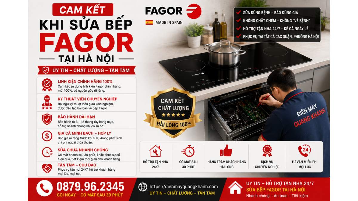 Cam Kết Khi Sửa Bếp Từ Fagor Tại Hà Nội https://dienmayquangkhanh.com 0879.96.2345 Uy Tín – Hỗ Trợ Tận Nhà 24/7