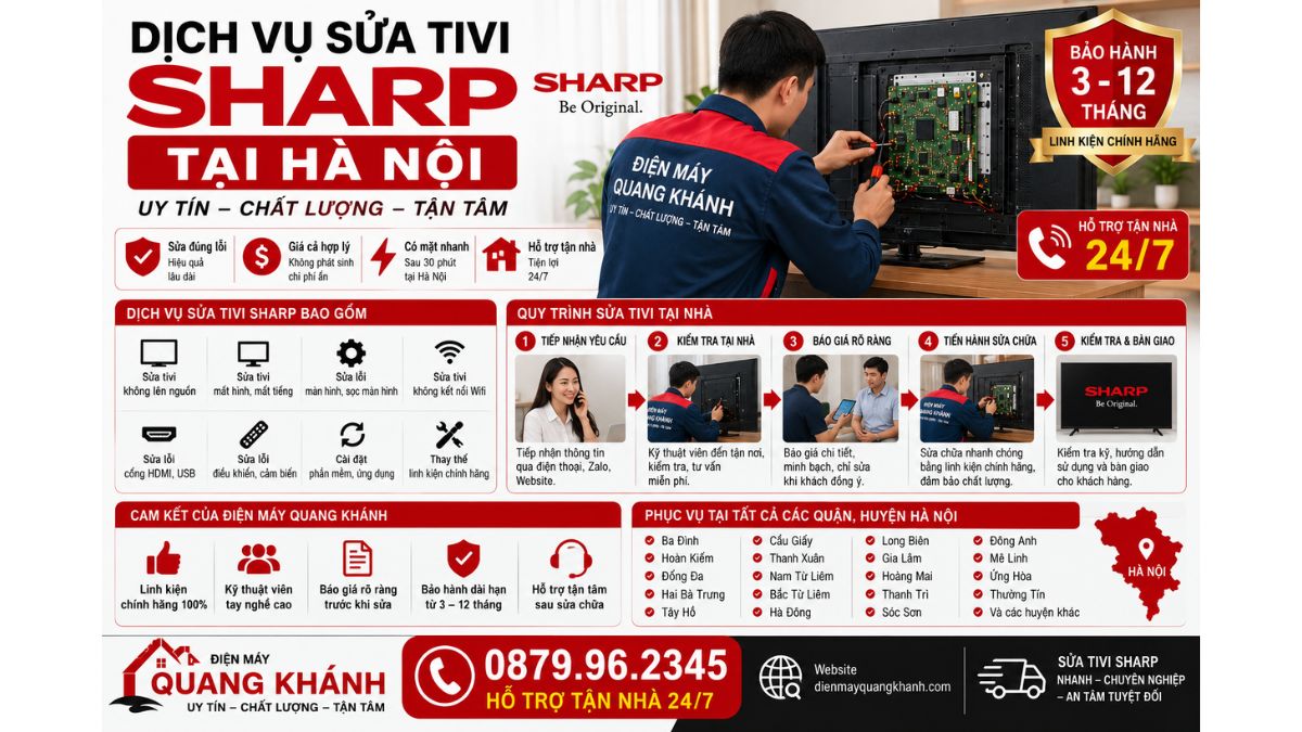 Dịch Vụ Sửa Tivi Sharp Tại Hà Nội https://dienmayquangkhanh.com 0879.96.2345 Uy Tín – Hỗ Trợ Tận Nhà 24/7