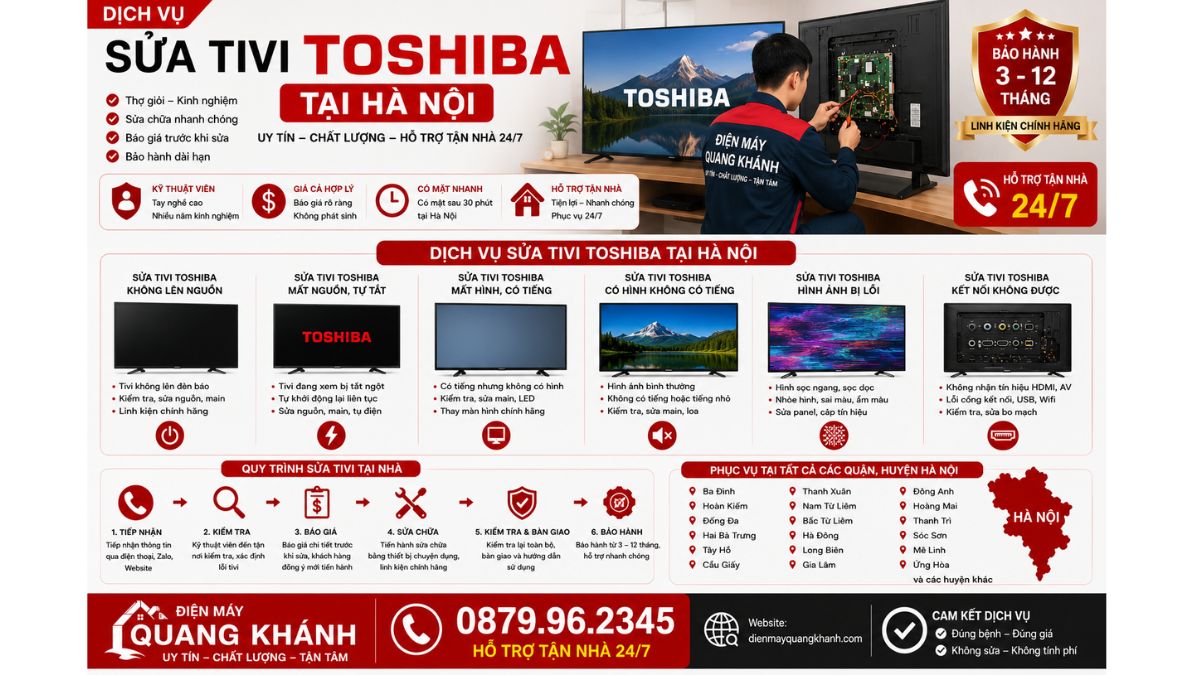 Dịch Vụ Sửa Tivi Toshiba Tại Hà Nội https://dienmayquangkhanh.com 0879.96.2345 Uy Tín – Hỗ Trợ Tận Nhà 24/7