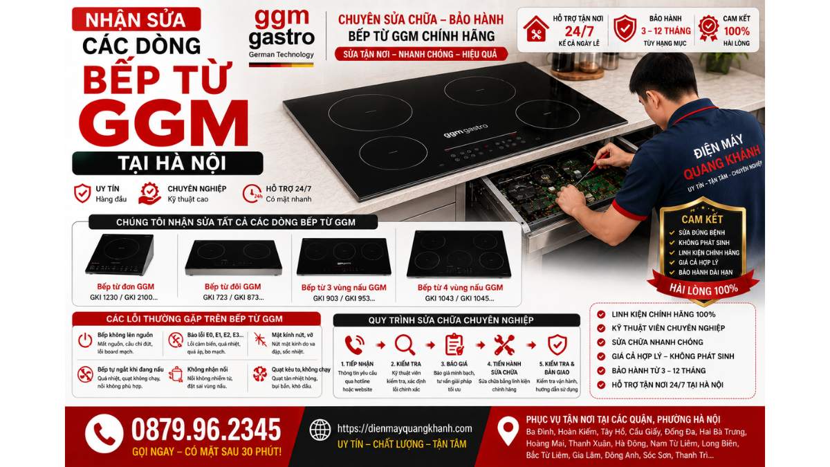 Nhận Sửa Các Dòng Bếp Từ GGM https://dienmayquangkhanh.com 0879.96.2345 Uy Tín – Hỗ Trợ Tận Nhà 24/7