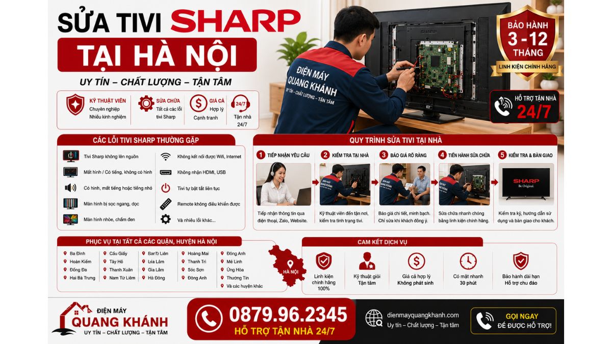 Sửa Tivi Sharp Tại Hà Nội https://dienmayquangkhanh.com 0879.96.2345 Uy Tín – Hỗ Trợ Tận Nhà 24/7