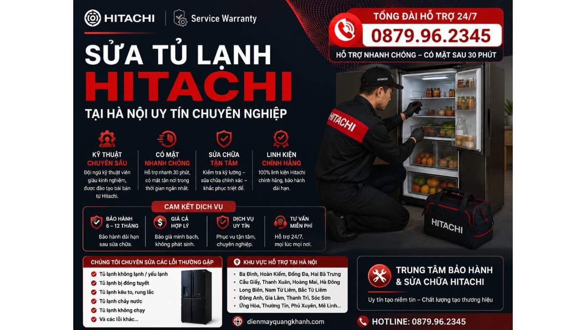 Vì Sao Nên Sửa Tủ Lạnh Hitachi Tại Nhà