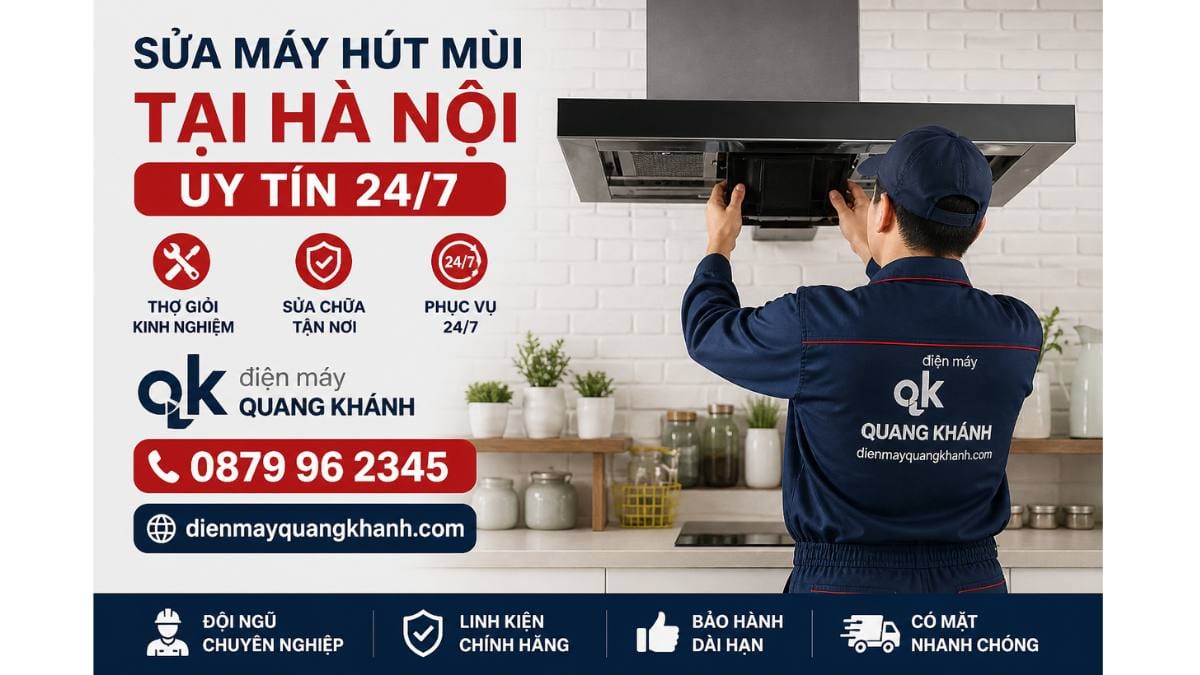 Quy trình sửa máy hút mùi chuyên nghiệp