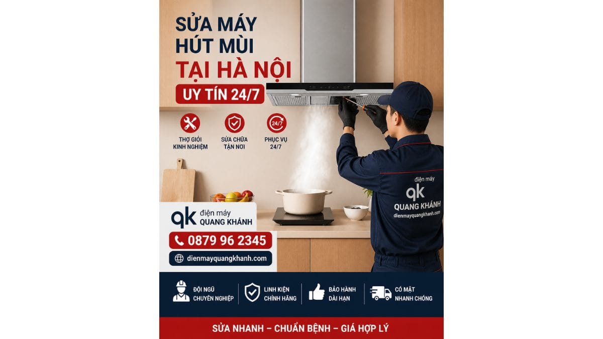 Cam kết dịch vụ sửa máy hút mùi tại Hà Nội
