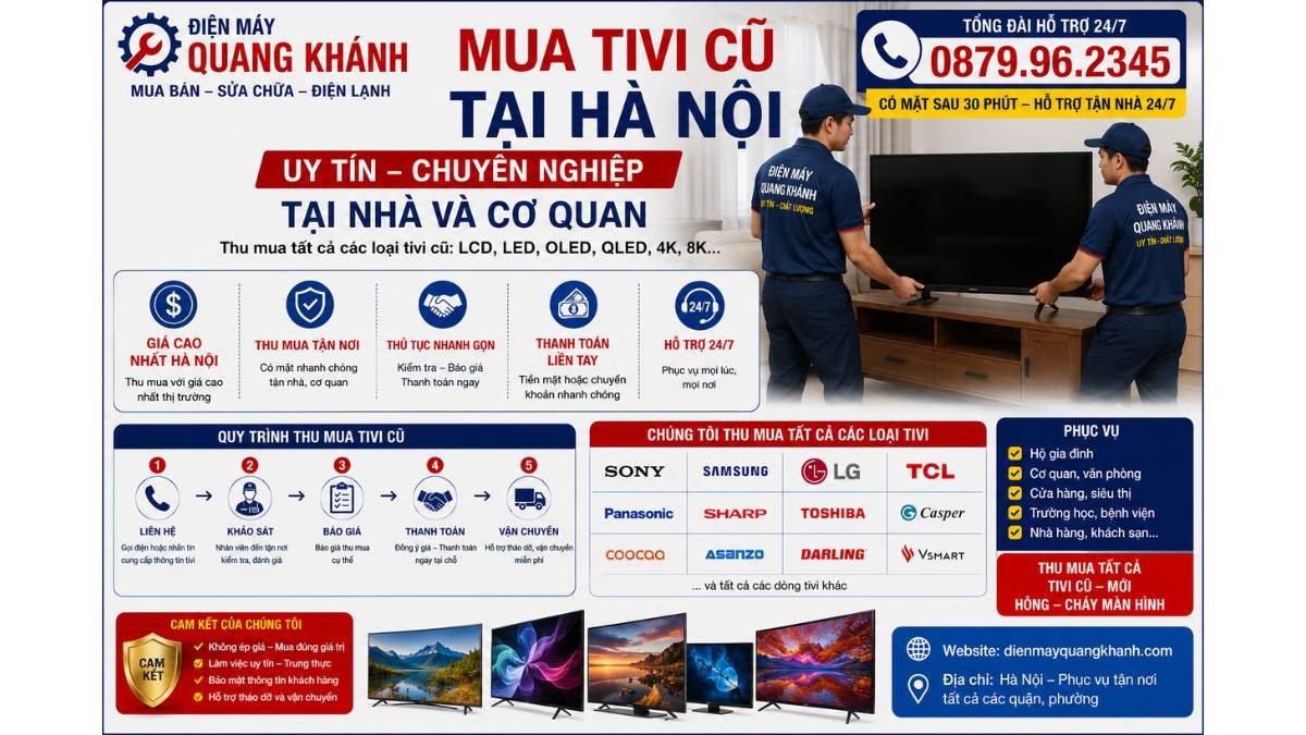 Mua tivi cũ tại Hà Nội | Uy Tín Chuyên Nghiệp Tại Nhà Và Cơ Quan https://dienmayquangkhanh.com 0879.96.2345 Uy Tín – Hỗ Trợ Tận Nhà 24/7