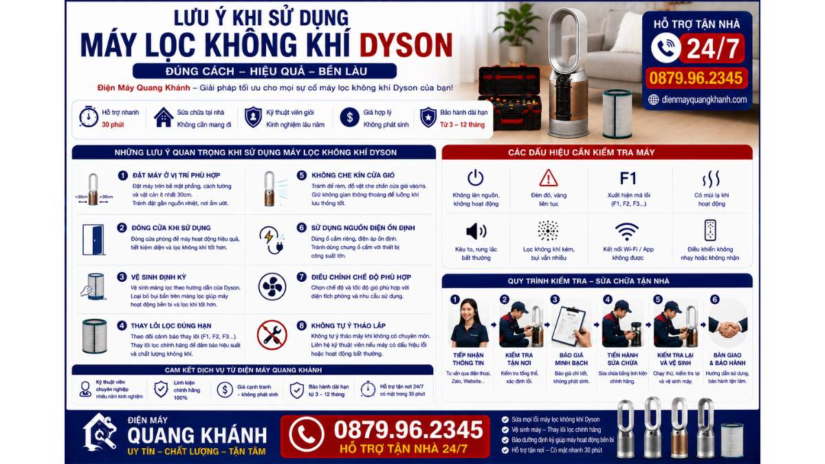 Lưu Ý Khi Sử Dụng Máy Lọc Không Khí Dyson https://dienmayquangkhanh.com 0879.96.2345 Uy Tín – Hỗ Trợ Tận Nhà 24/7