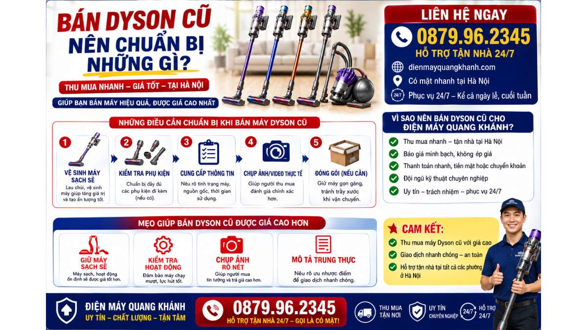 Bán Dyson Cũ Nên Chuẩn Bị Những Gì? https://dienmayquangkhanh.com 0879.96.2345 Uy Tín – Hỗ Trợ Tận Nhà 24/7