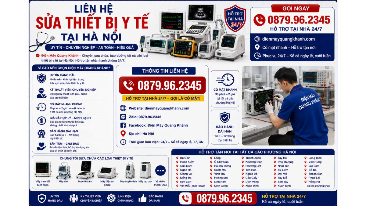 Liên Hệ Sửa Thiết Bị Y Tế Tại Hà Nội https://dienmayquangkhanh.com 0879.96.2345 Uy Tín – Hỗ Trợ Tại Nhà 24/7