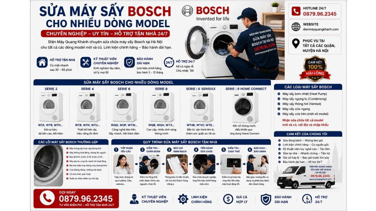 Sửa Máy Sấy Bosch Cho Nhiều Dòng Model https://dienmayquangkhanh.com 0879.96.2345 Uy Tín – Hỗ Trợ Tận Nhà 24/7