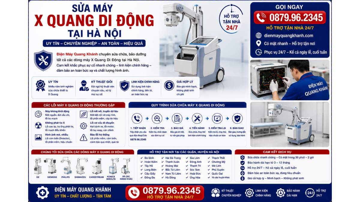 Sửa Máy X Quang Di Động Tại Hà Nội https://dienmayquangkhanh.com 0879.96.2345 Uy Tín – Hỗ Trợ Tận Nhà 24/7