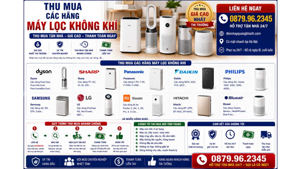 Thu Mua Các Hãng Máy Lọc Không Khí https://dienmayquangkhanh.com 0879.96.2345 Uy Tín – Hỗ Trợ Tận Nhà 24/7